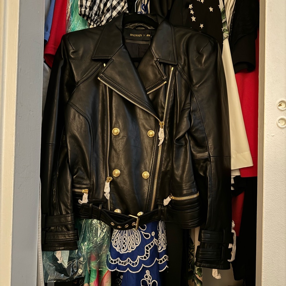 Balmain X H&M Leather jacket